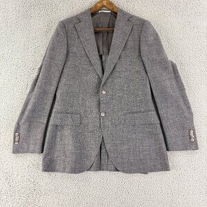 SuitSupply Blazer Vest Pants Suit Set Mens Gray‎ Wool Silk Linen